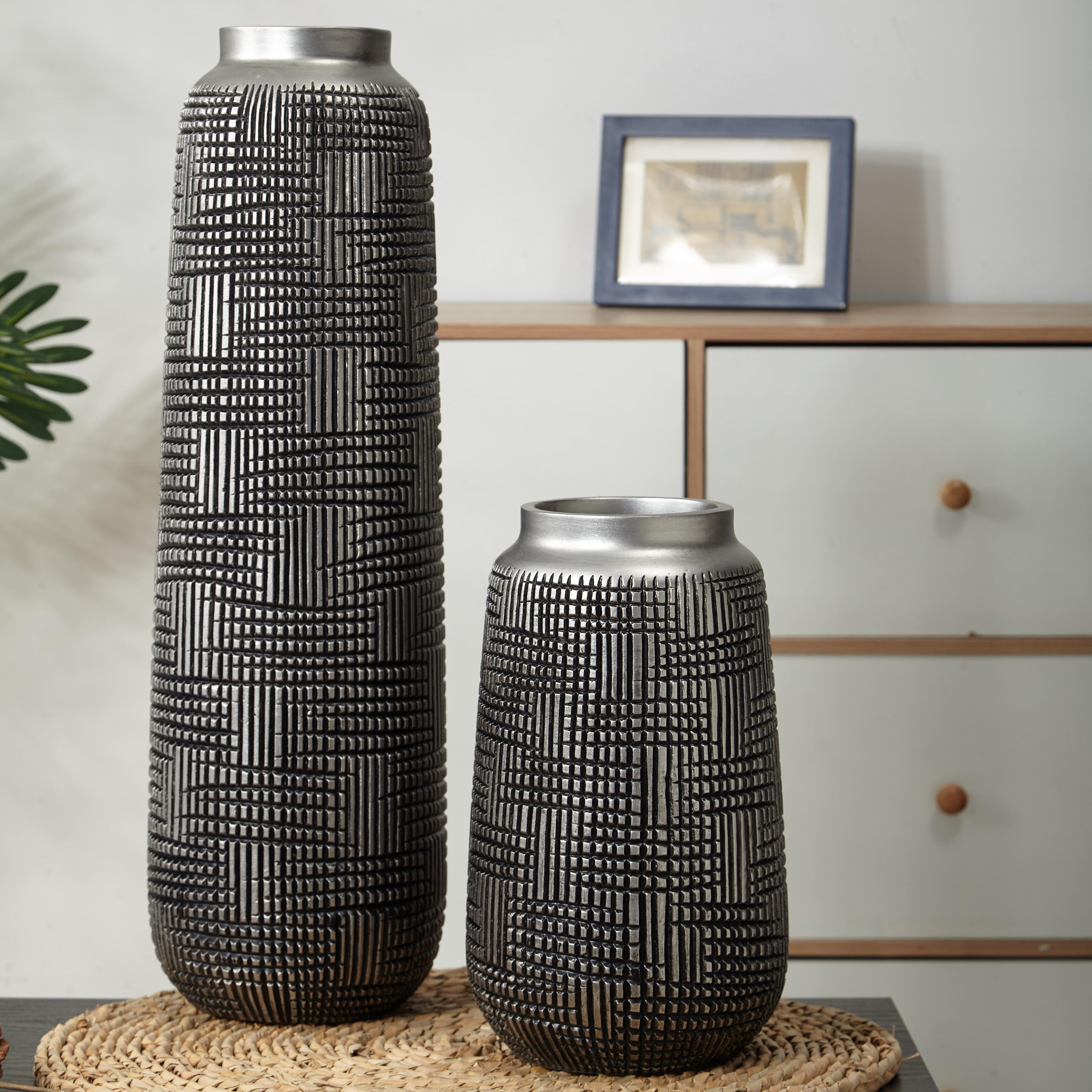 Polyresin vase,polyresin table lamp