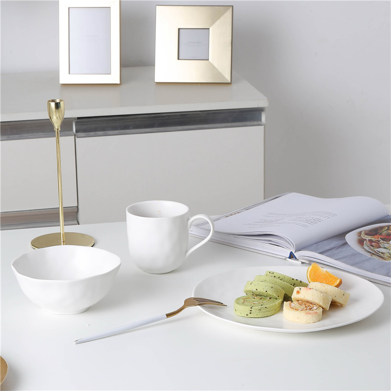 Porcelain Tableware dinner set porcelain ware plate bowl mug teaset coffee set 3pcs dinner set
