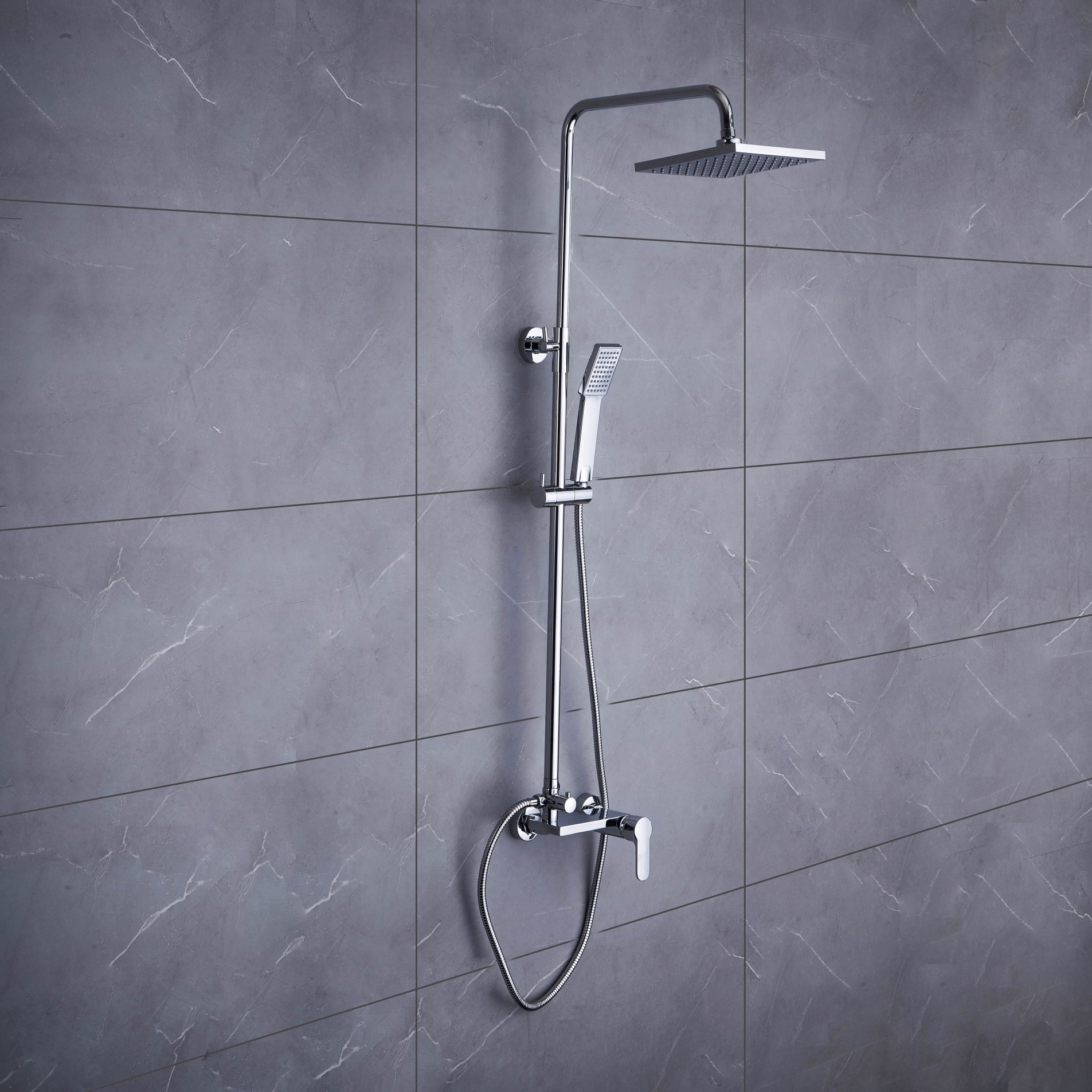 Thermostatic shower column