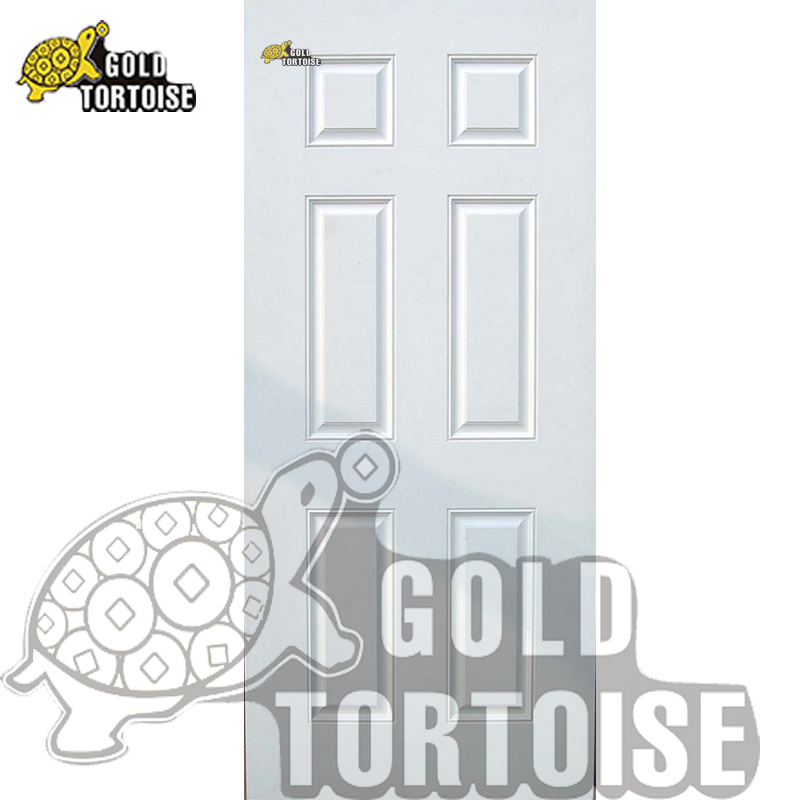 Wood Edge 6 Panel Steel Door