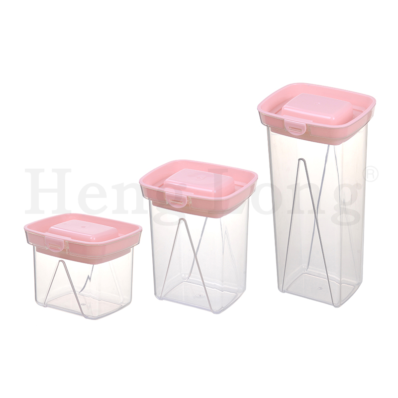 Henglong storage box with airtight lids ；Stackable Keeper (3 Pieces)