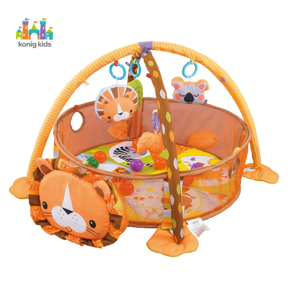 Konig Kids 3 in 1 Lion Activity Gym N Ball Pit