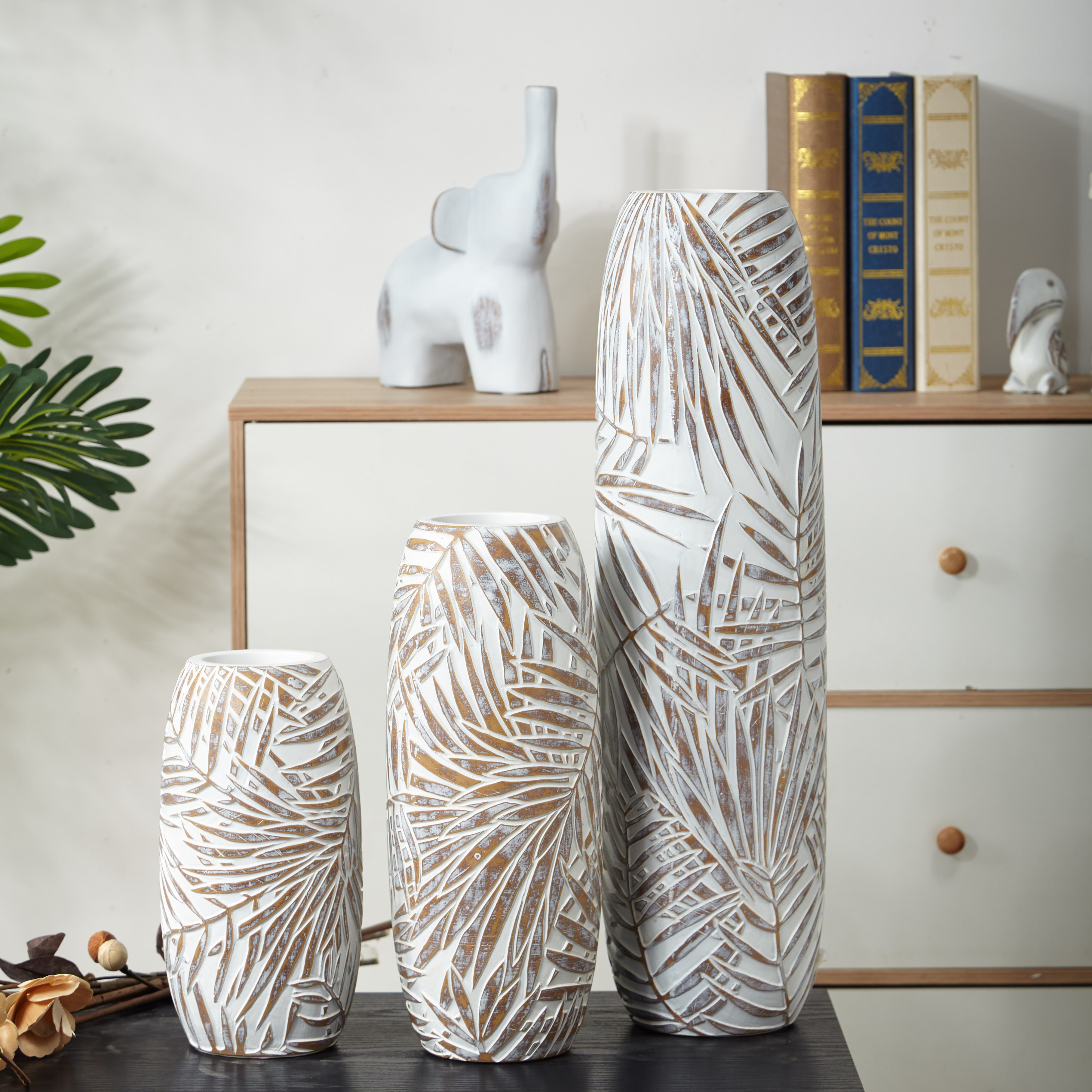 Polyresin vase,polyresin table lamp
