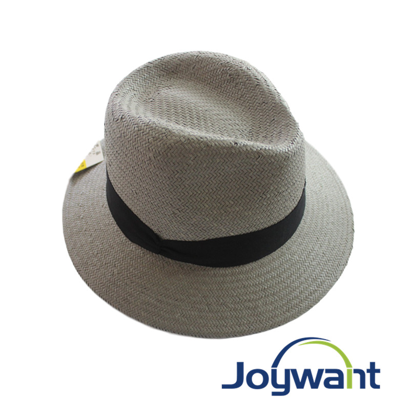 Classic men hat manual straw hat