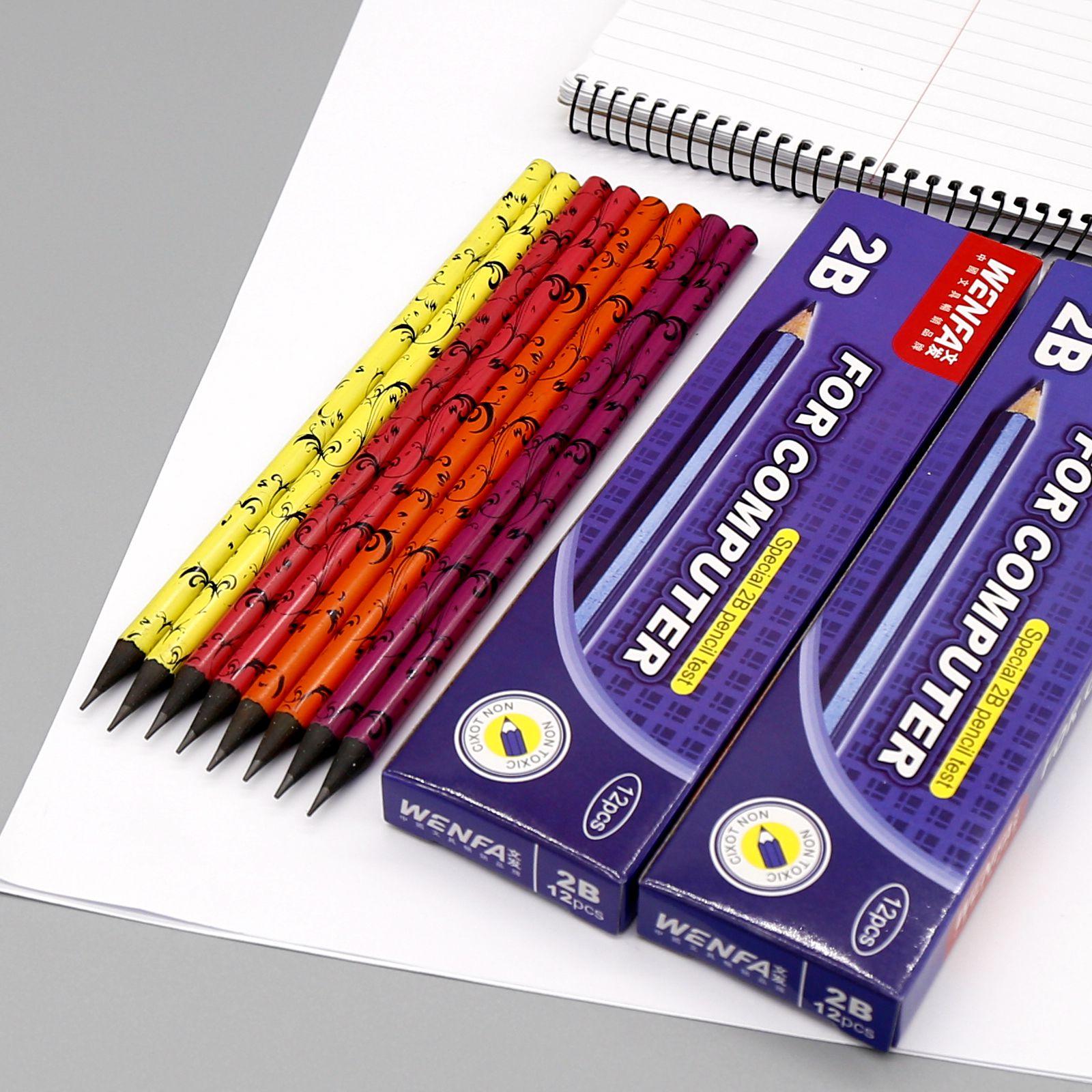 PVC Films HB Graphite Plastic Pencil PGP-007 Customized Package Manufacturing Wholesale