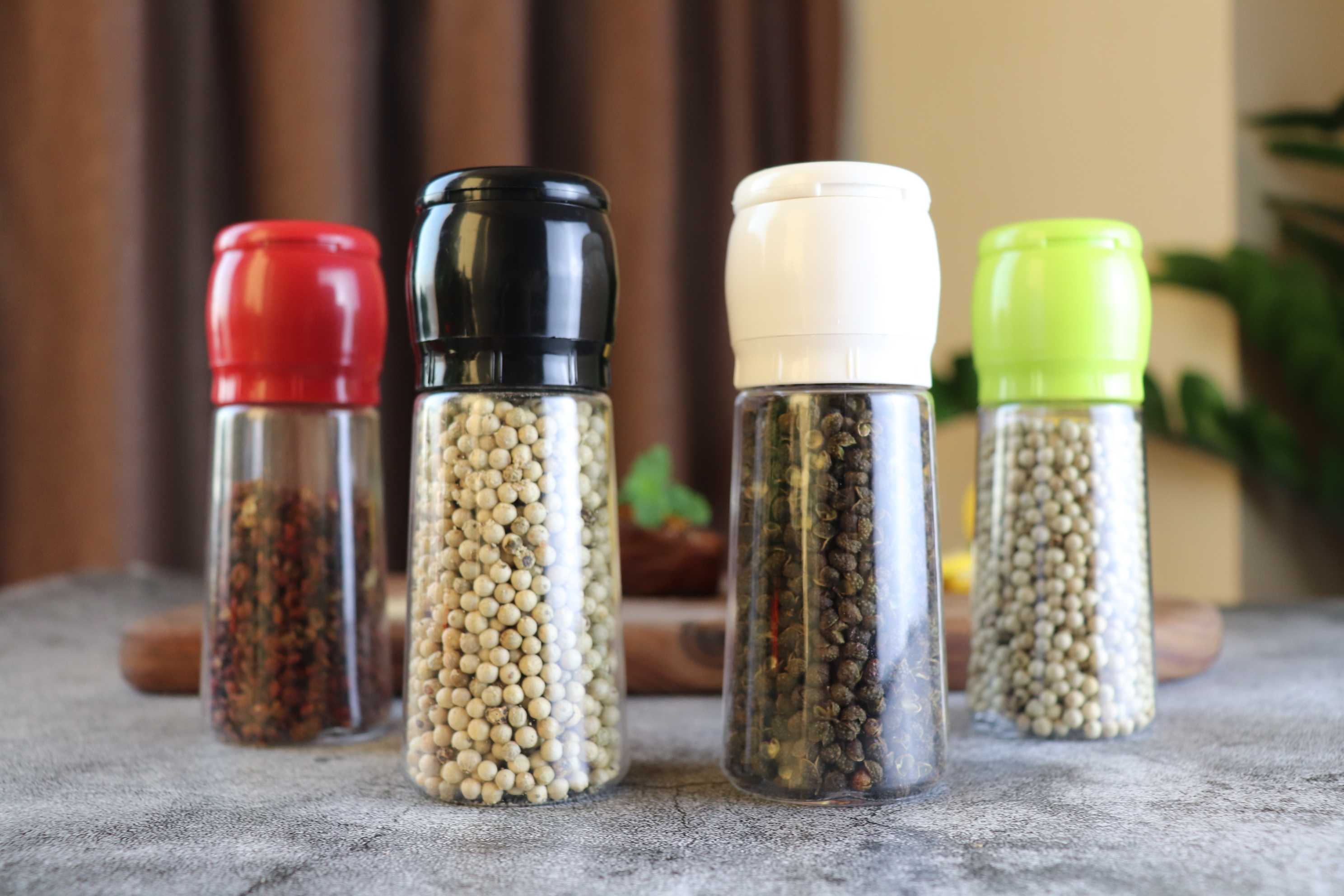 Spices Bottle with Grinding Function, Ceramic Burrs Mill, Grinder for Pepper, Salt, Cumin, Kitchen Condiment Grind Tool, Seasoning Bottle, Supermarket Shelves Spices and Seasoning