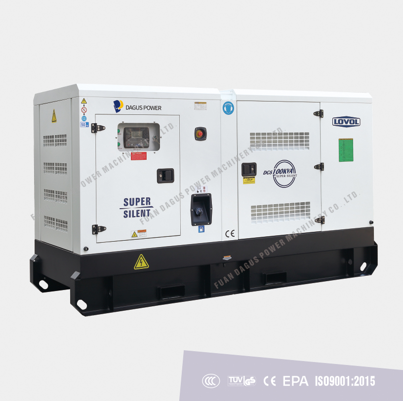 100KVA low noise diesel generator(power by LOVOL engine)