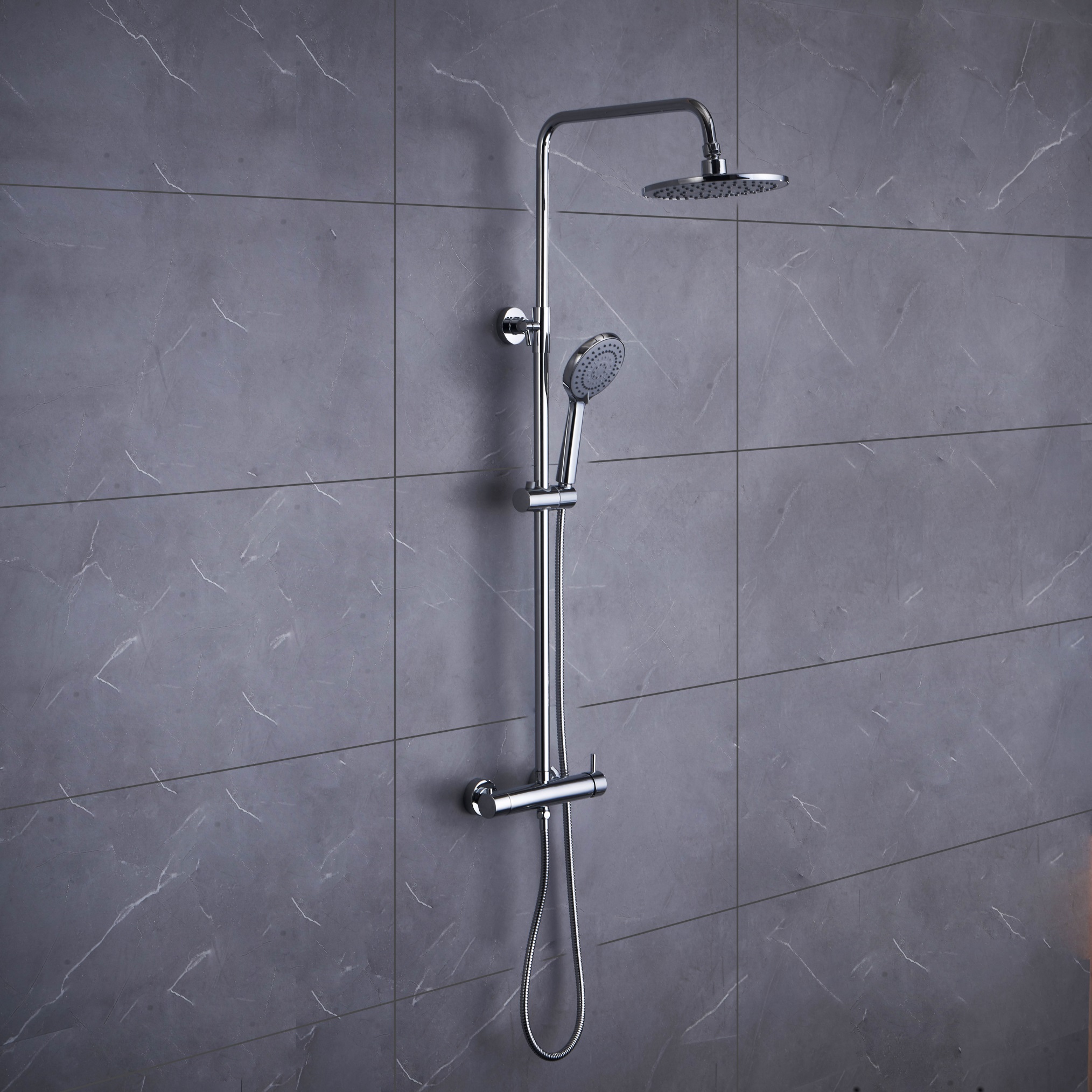 Thermostatic shower column