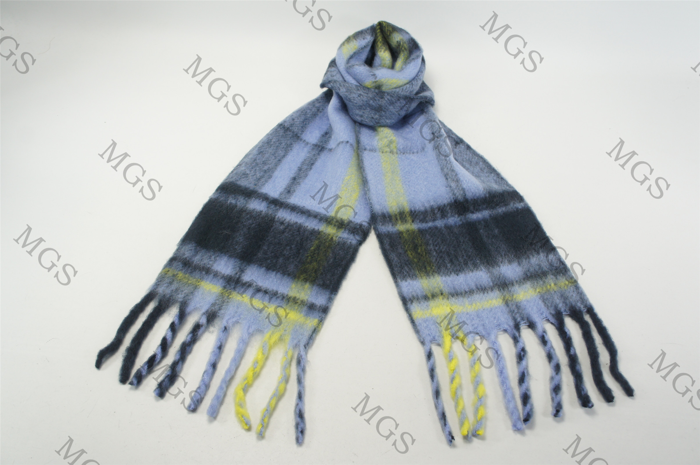 50%acrylic 50%polyester woven scarf