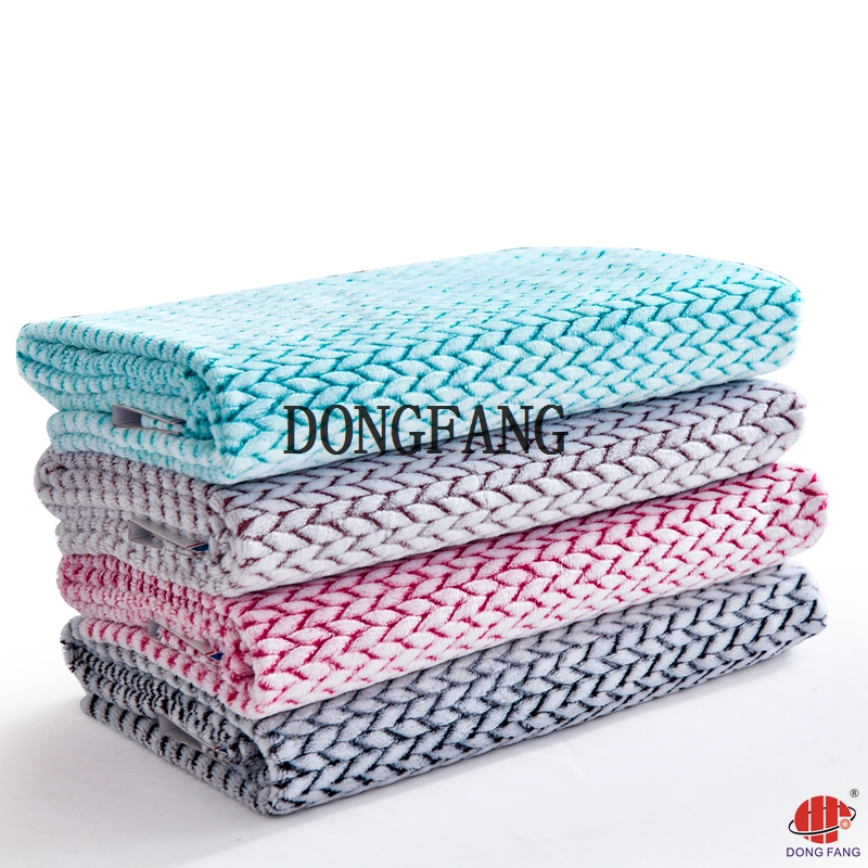 100% polyester jacquard printed flannel