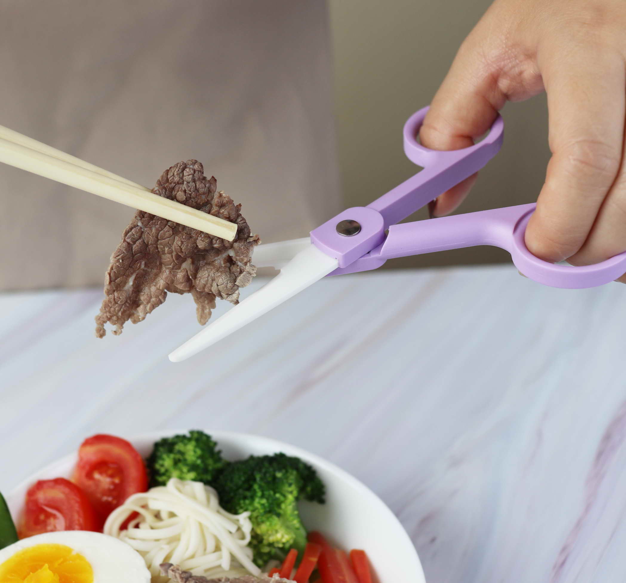 Ceramic scissors, Baby food scissors, Safety children scissors, ceramic blade