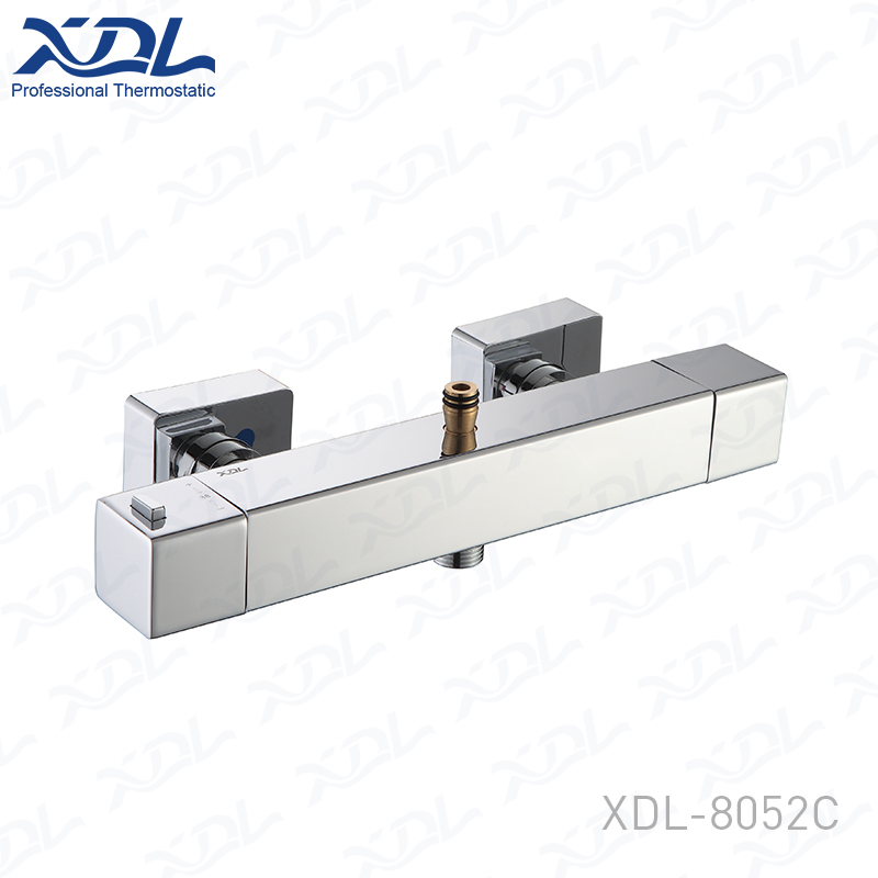 Cool touch thermostatic shower mixer