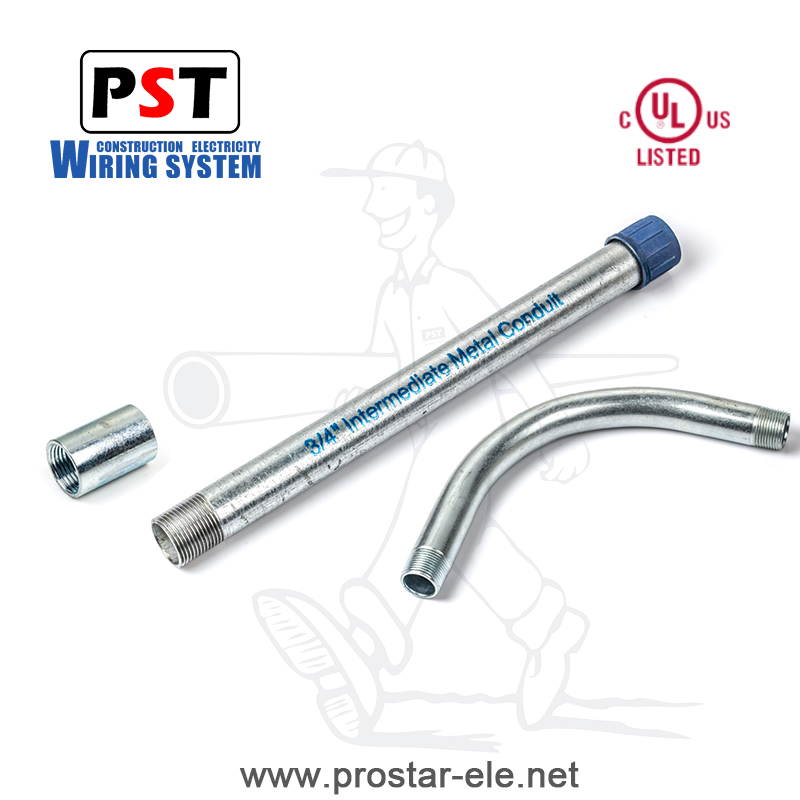IMC / IMC Conduit / IMC ELBOW / IMC Coupling / IMC Pipe / IMC TUBO / IMC Tube / IMC UL // IMC Copla / Copla IMC / Copla / UL LISTED / UL 1242 / ANSI C80.6 / IMC CURVA / CURVA IMC / HANGZHOU PROSTAR / HANGZHOU / PST