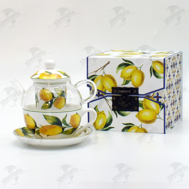 Glass Tea For One with Italy Collection