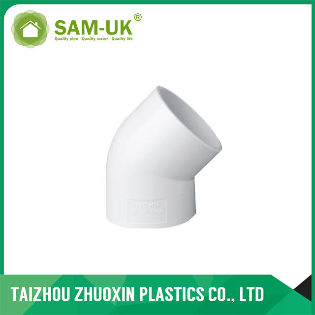 PVC Plumbing Pipe Fittings 45 Deg Elbow