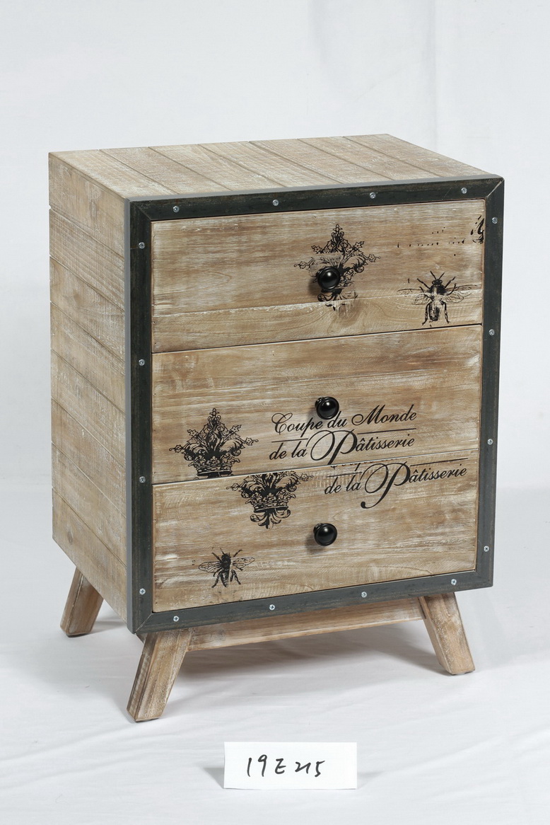 Vintage Home Furniture Wooden/Metal Storage Cabinet