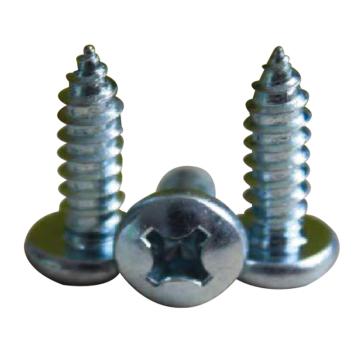 DIN7504N Pan head self tapping/drilling screw white-blue zinc plated, C1022