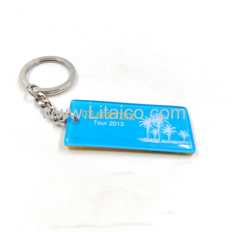 Coconut tree acrylic keychain- Double side
