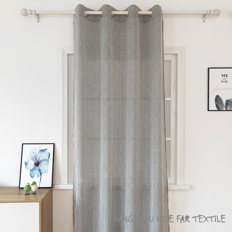 00000DF190125H3 DANA stripe voile fabric yarn dyed jacquard screen printing cutting recycle voilage ready made linen curtain