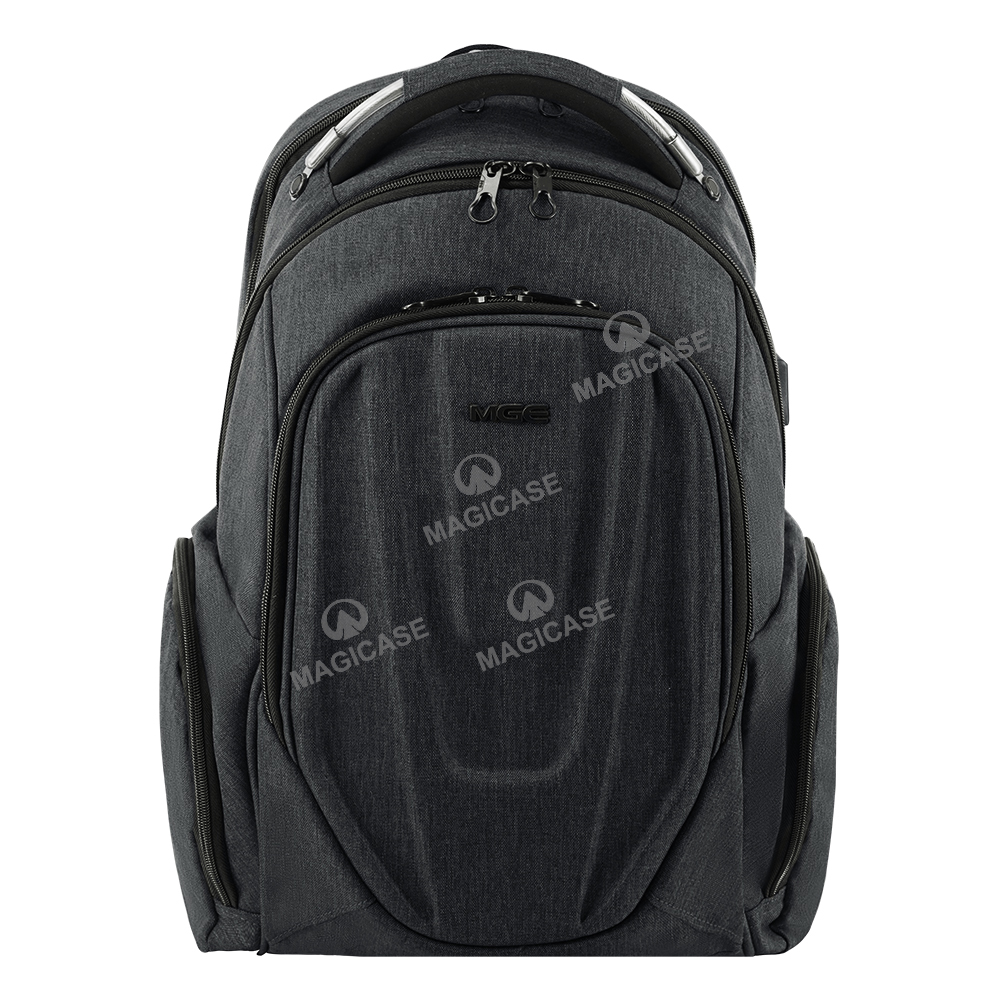 MGE Travel Laptop Backpack Hard shelled 17.3inch Computer backpack Stylish Water-repellent Laptop backpack with RFID Pockets USB Charging PORT for Work/ Business/ College/ Men/ Women