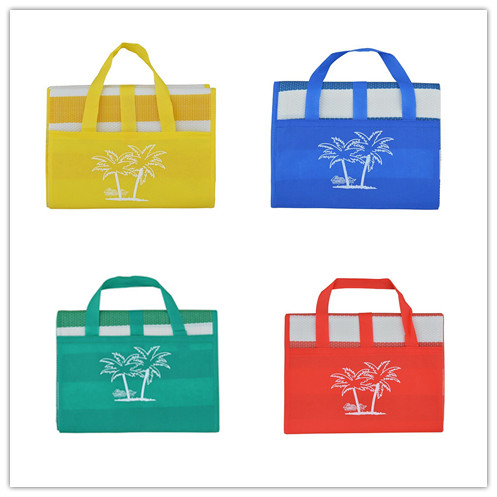 Waterproof Printing Outdoor Camping folding PP Woven Plastic Beach Picnic Mat