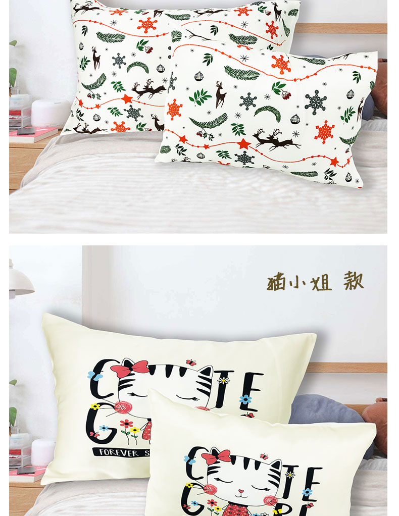 100% Mulberry Printed Silk Pillowcase for Hair and Skin,Both Side 19 Momme Silk,600 Thread Count