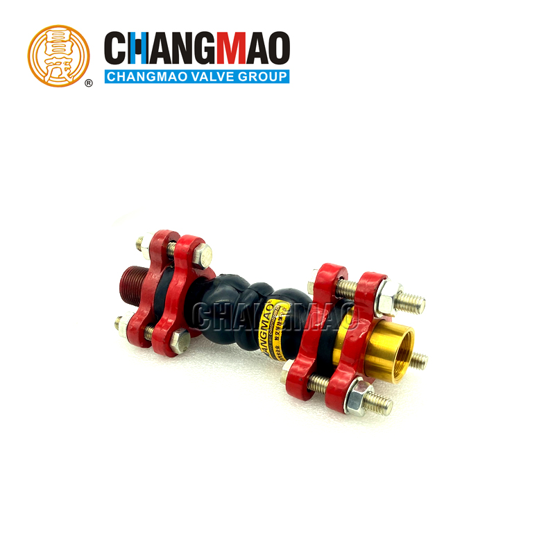 CMVG BSPT Twin Sphere Brass Union Rubber Flexible Joint For Oil Pipeline