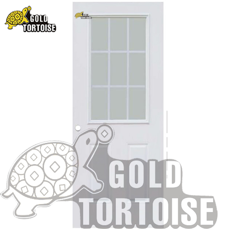 Steel Entry Door With Half Lite Glass, Steel Glass Door