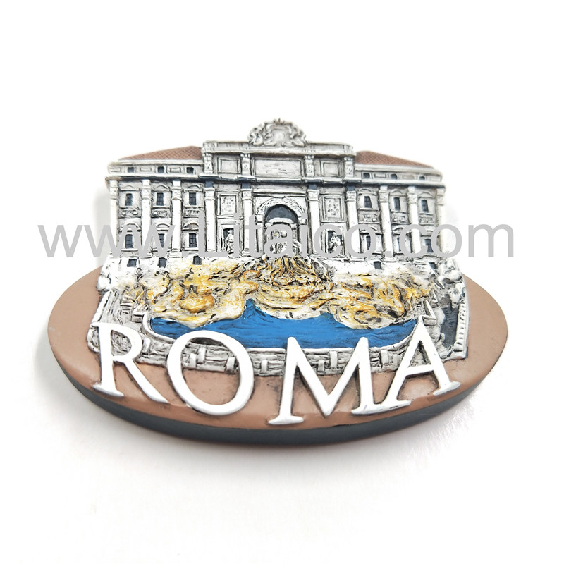 Roma scenery resin refrigerator magnet