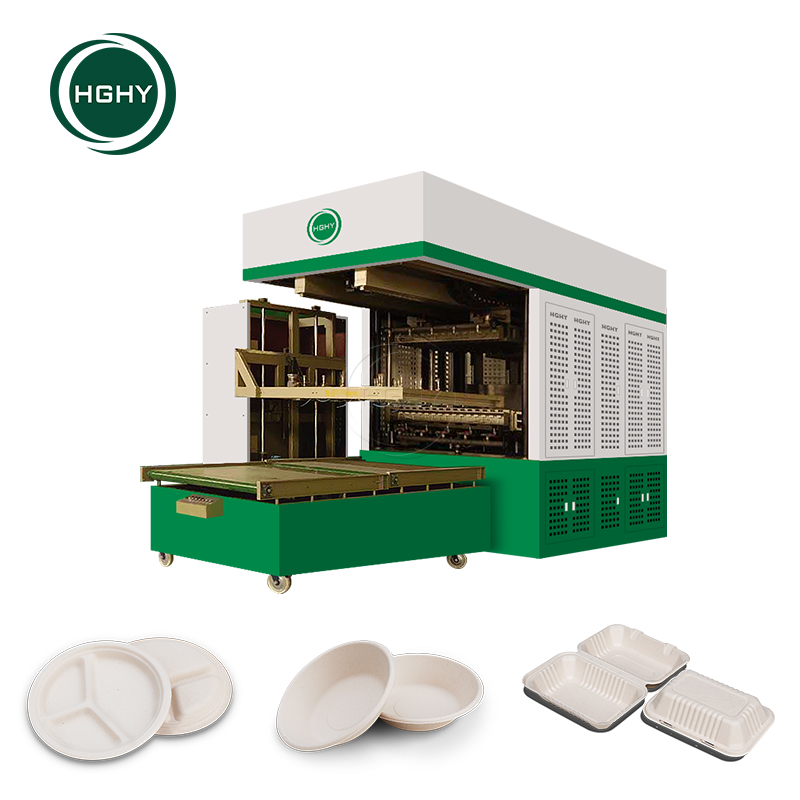 Máquina de moldeo de pulpa HGHY Automática Máquina de vajilla de termoformado