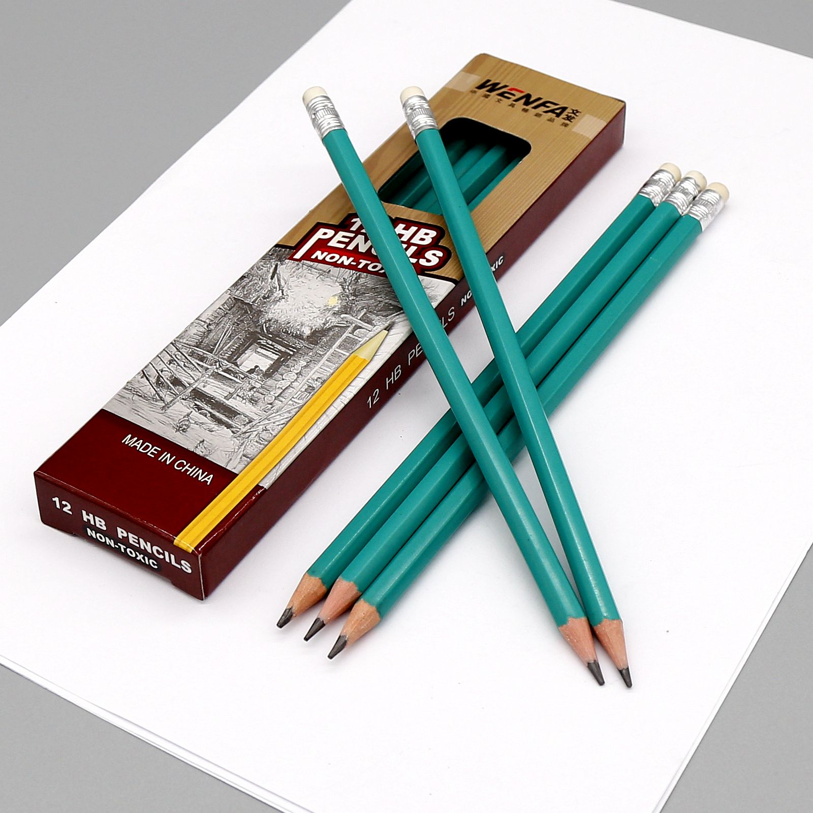 HB Pencils with Eraser High Quality Factory Customized Pacakge Wholesale PGP-003