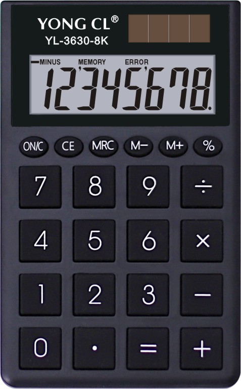 Dual Power Pocket Mini Calculator