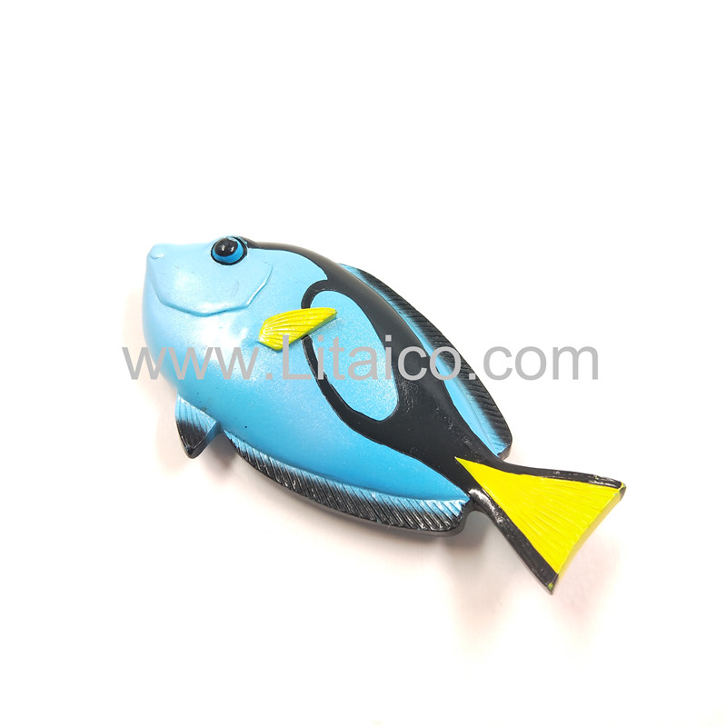 3D marine fish resin refrigerator magnet