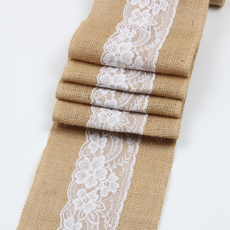 Wholesale lace linen Table Runner for Home Party Decoration