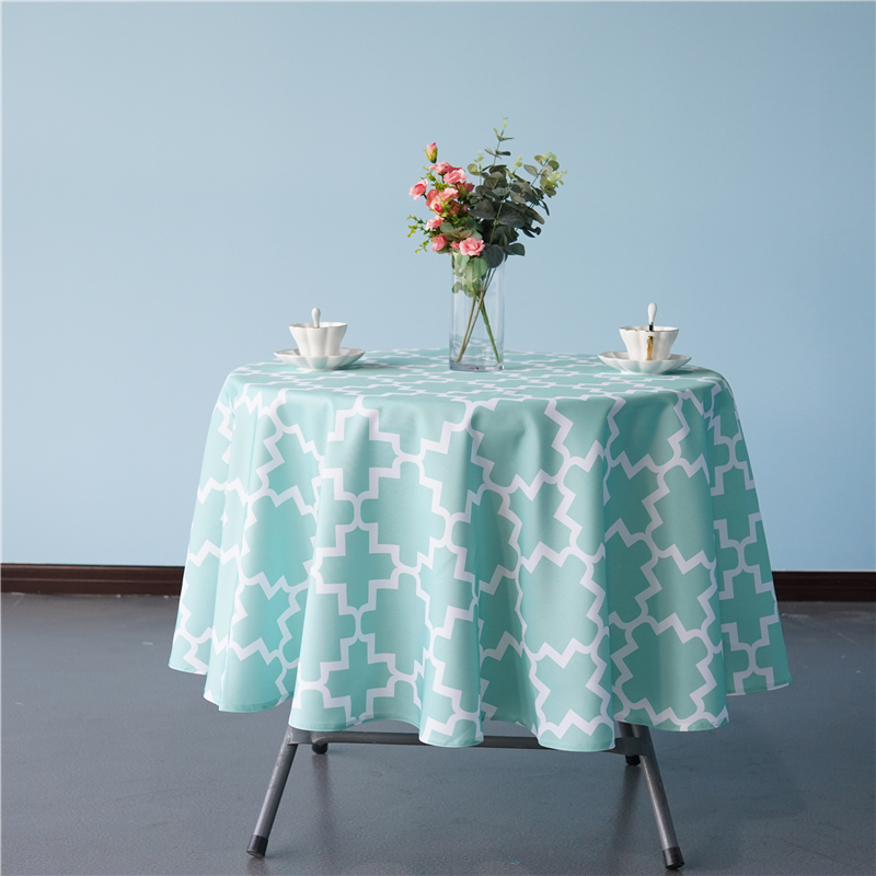 round printed table cloth