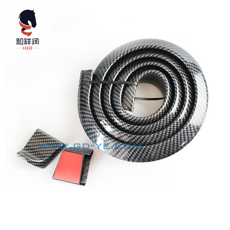 PVC Black Carbon Fiber Body Mouldings attached with Acrylic Adhesive