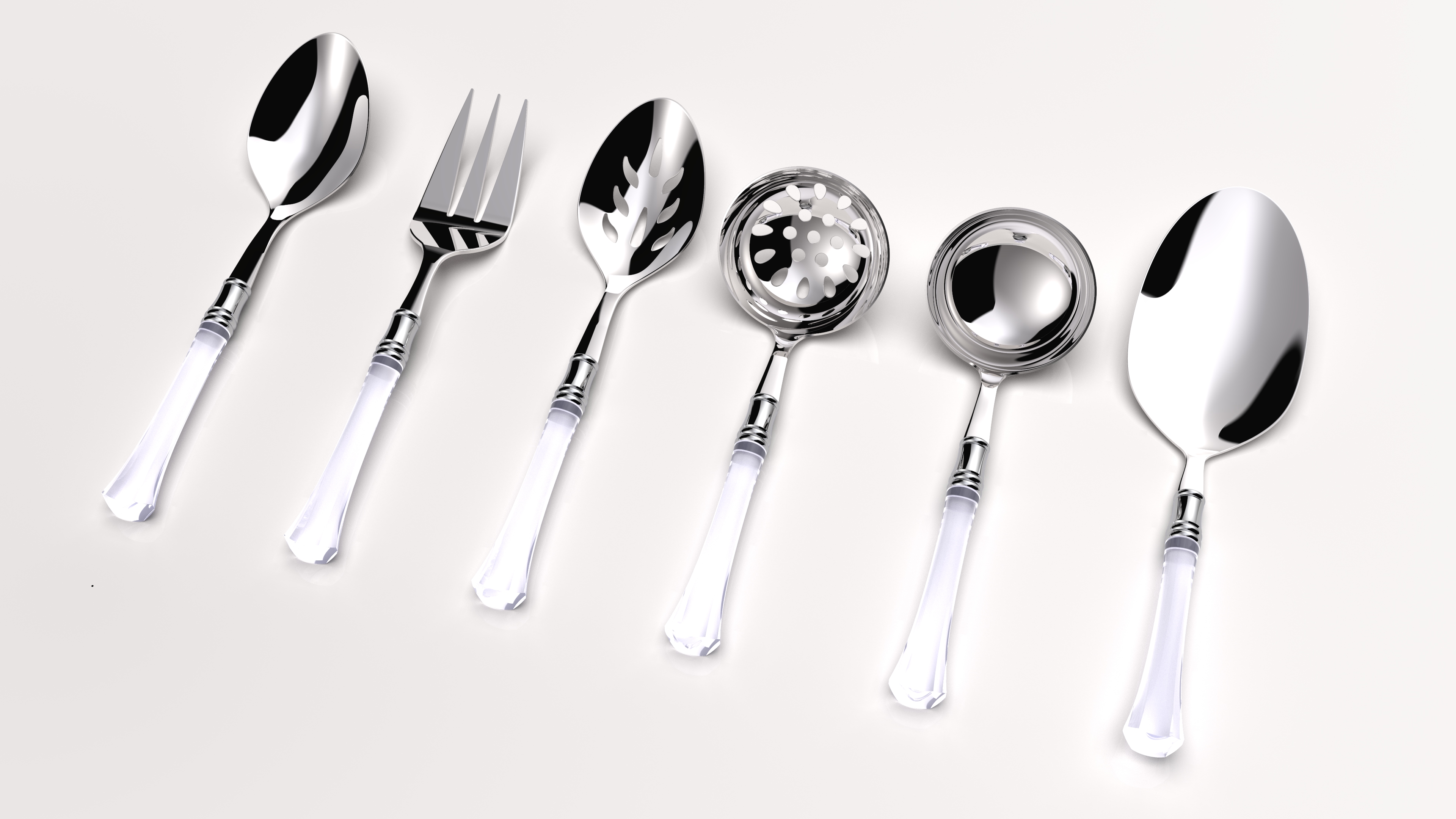 Stainless Steel Cutlery Set with Plastic Handle