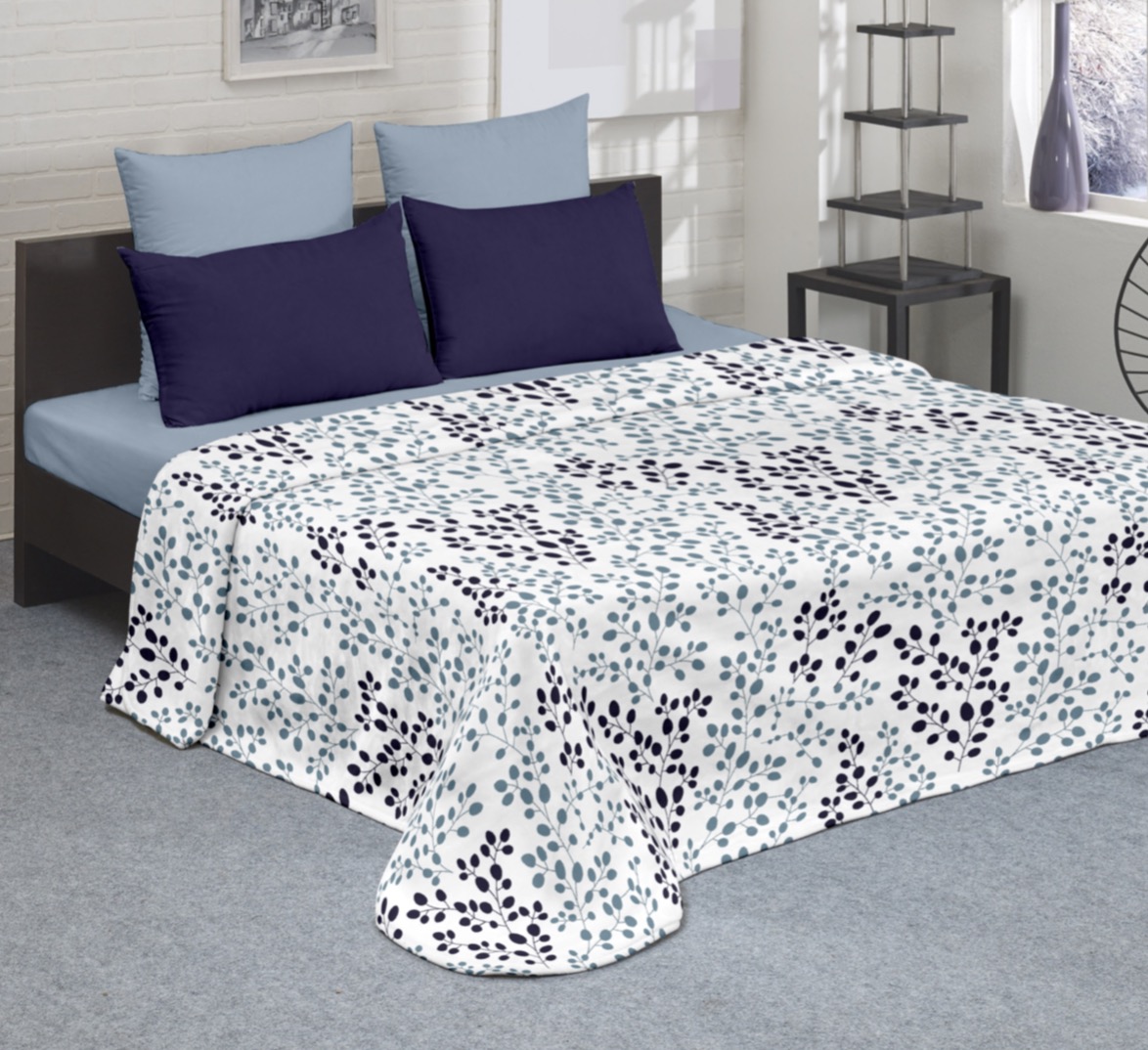 Microfiber flannel blanket blanket
