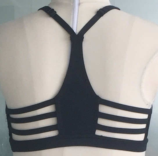 Ladies adjustable strap racerback bra top - dance/yoga