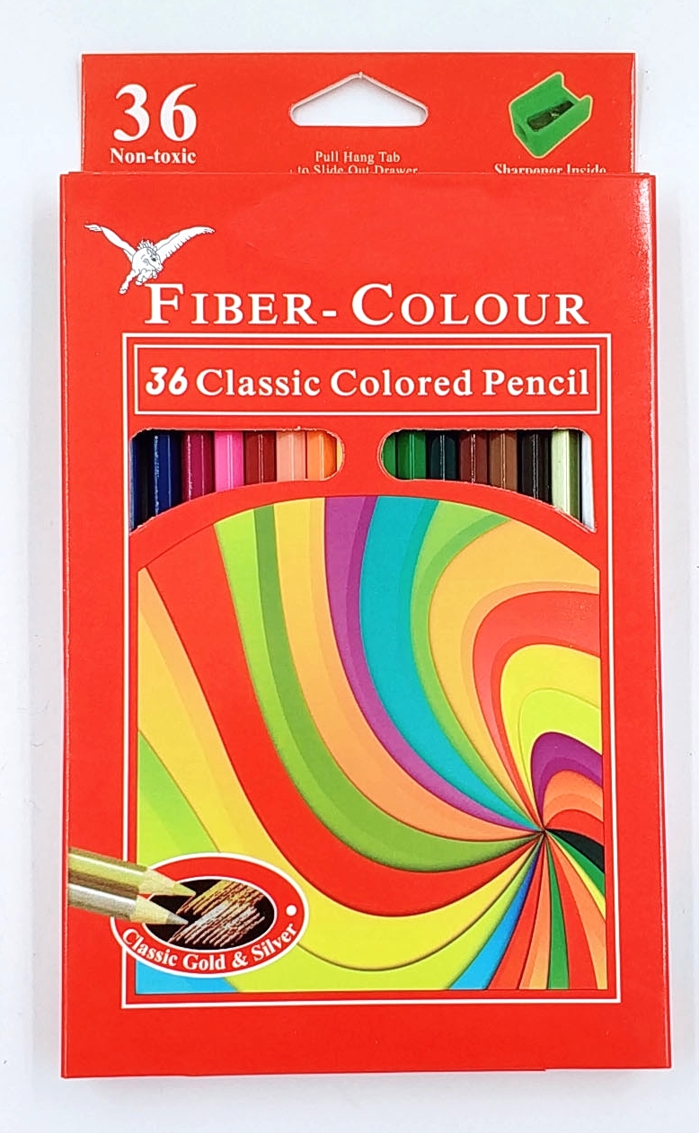 36Color hexagonal color pencil(