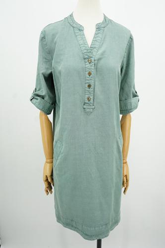 85%tencel 15%linen 180G GARMENT DYED LADIES DRESS