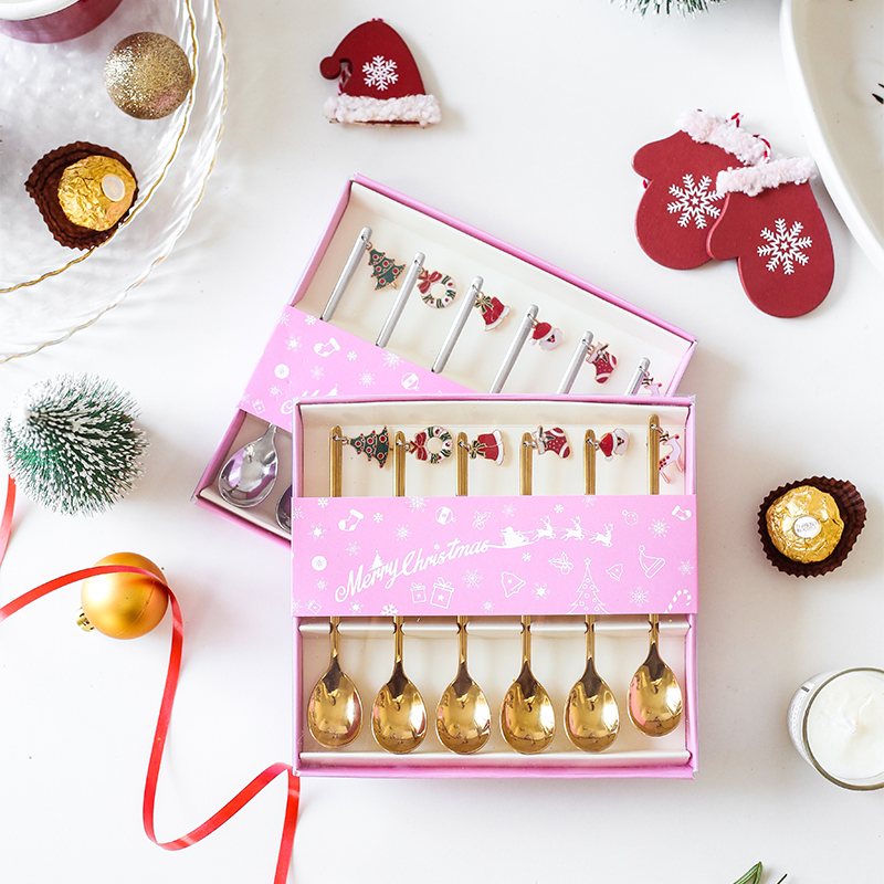 Christmas stainless steel cutlery set