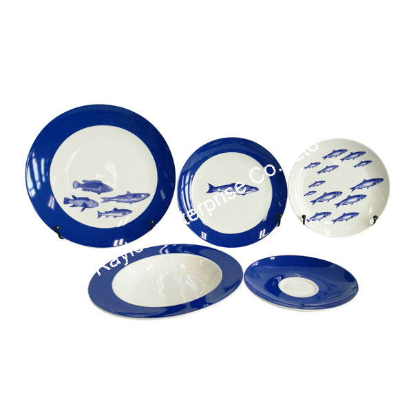 16pc ceramic dinnerset with decal
