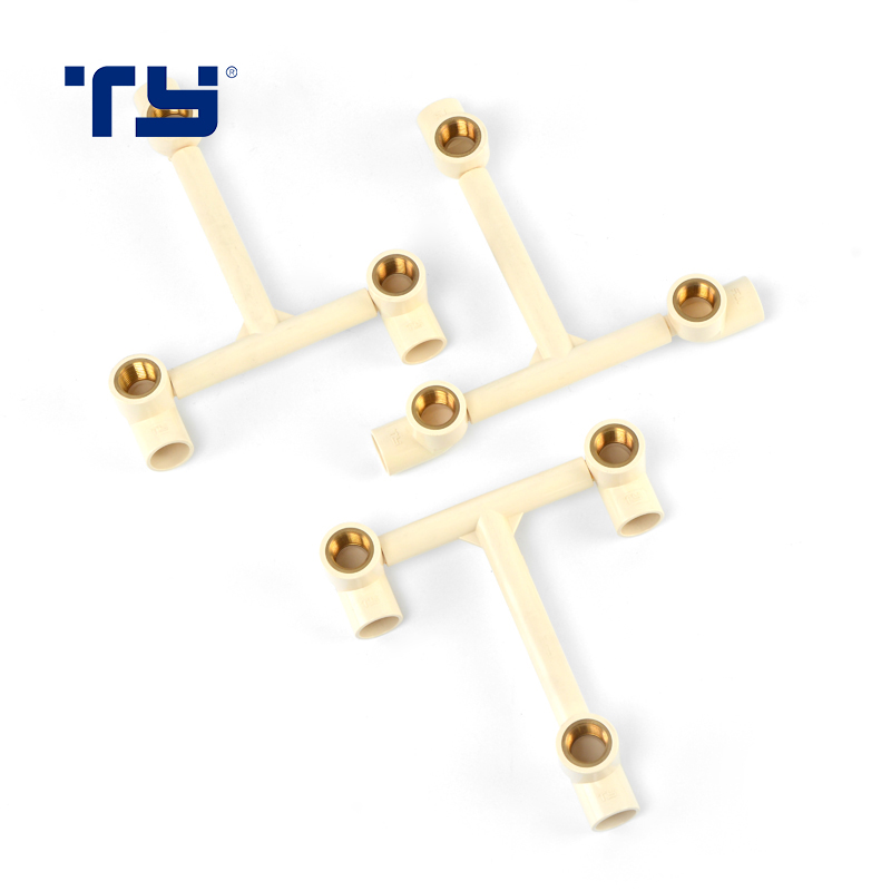 CPVC Pipe fitting Plastic tube fitting THREE-WAY FEMALE BRASS ELBOW
