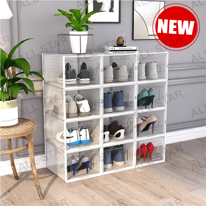1 Shoe Storage Container Shoe Box Shoe Display Stackable Shoe display box Sneaker Box Stackable Clear