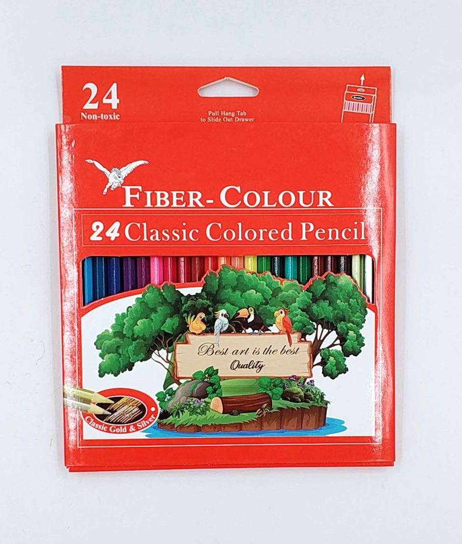 24Color hexagonal color pencil