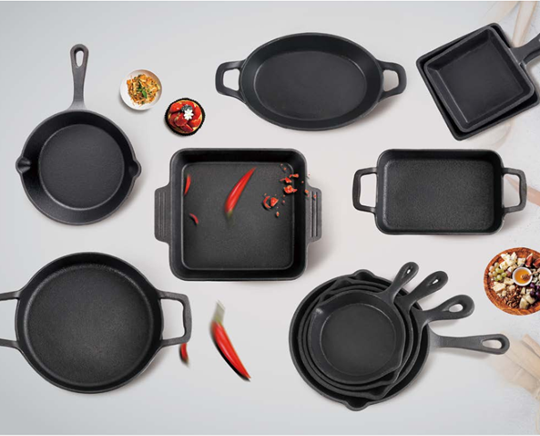 Oil seasoned skillets