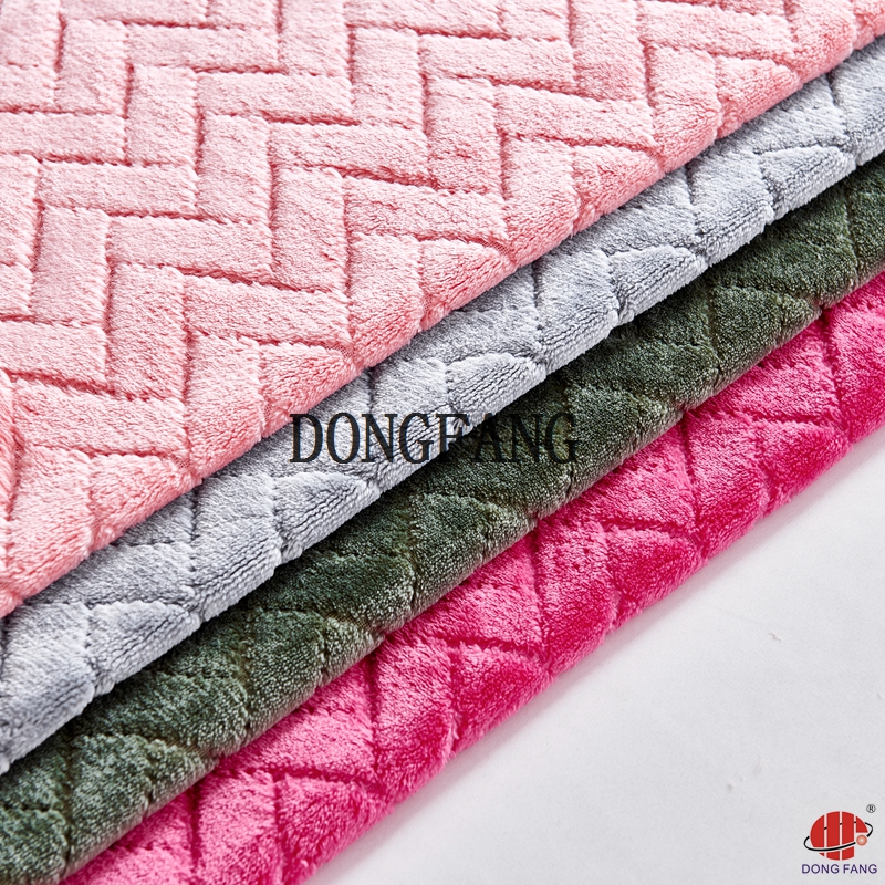 100% polyester jacquard flannel