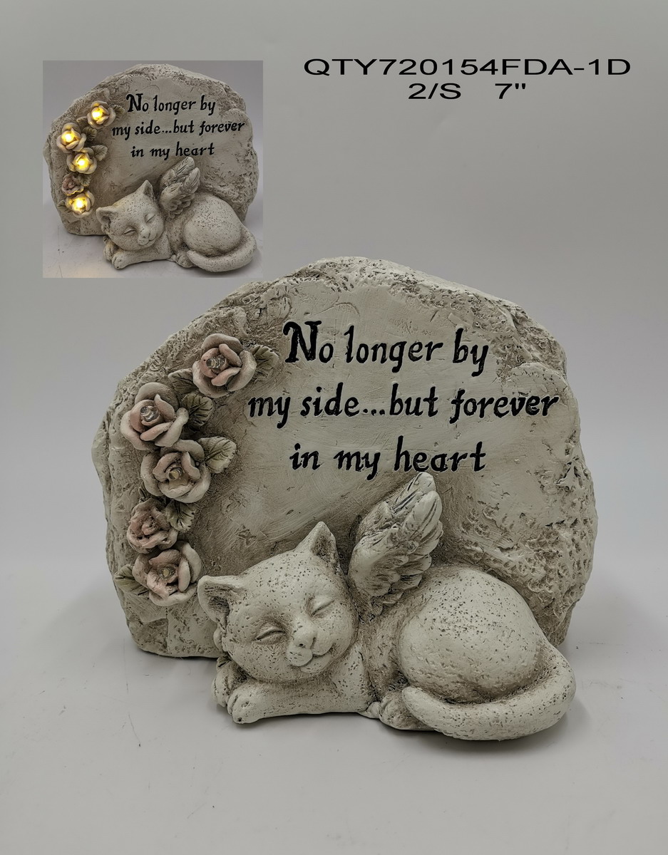 cemetery angel with LED
