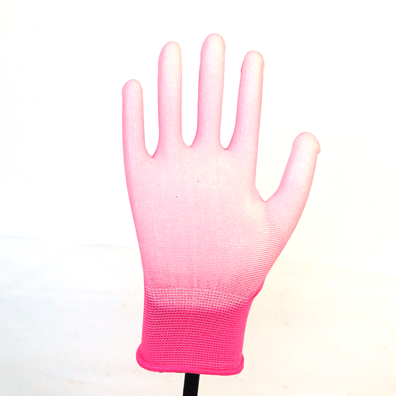 Glove Pu-Pu Glove-13g Polyester Shell, Pu Coated Glove